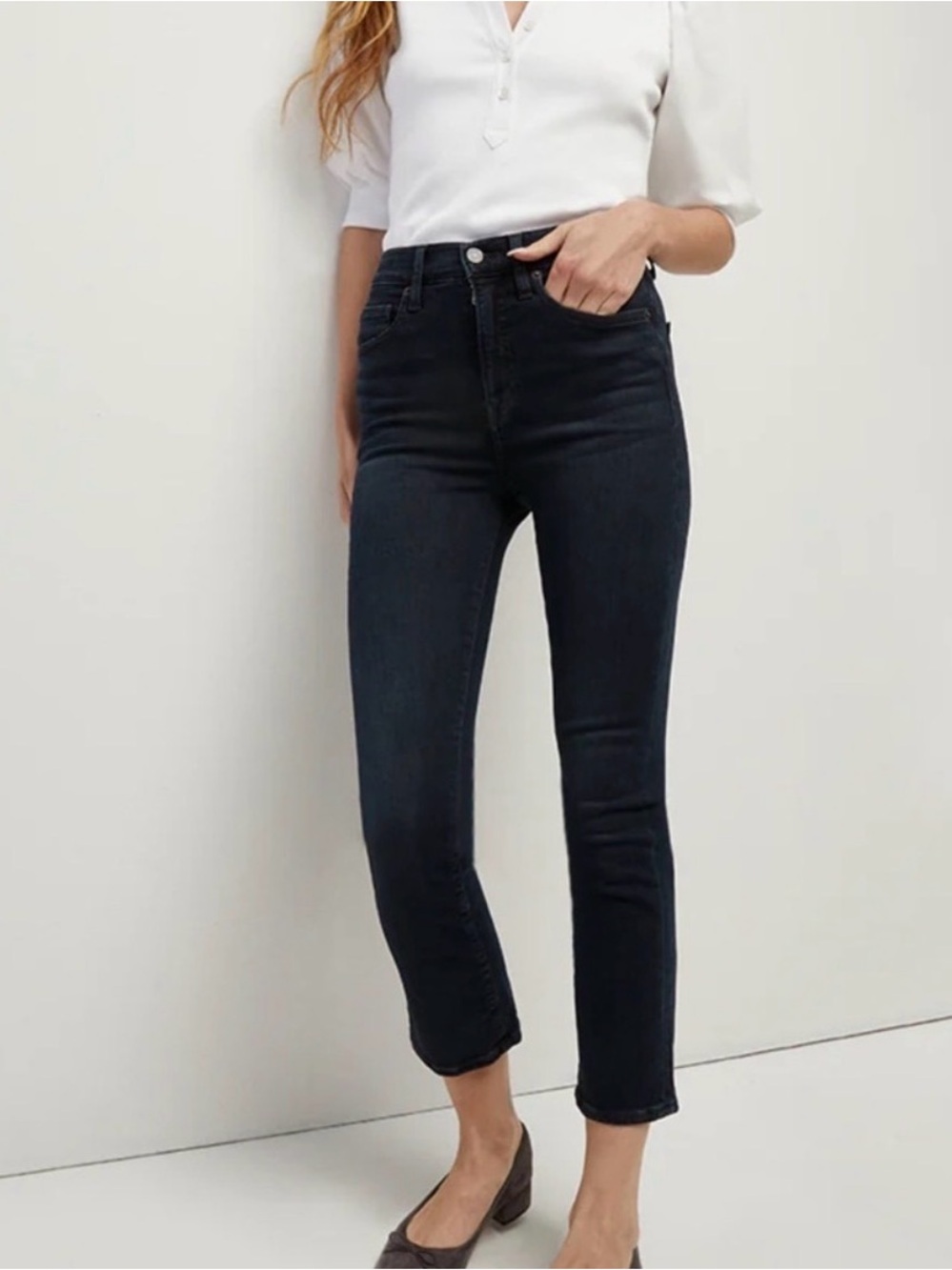 Veronica Beard NWT Carly Kick-Flare Jean Dark Ink 27 / 4